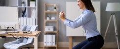 how to exercise at work